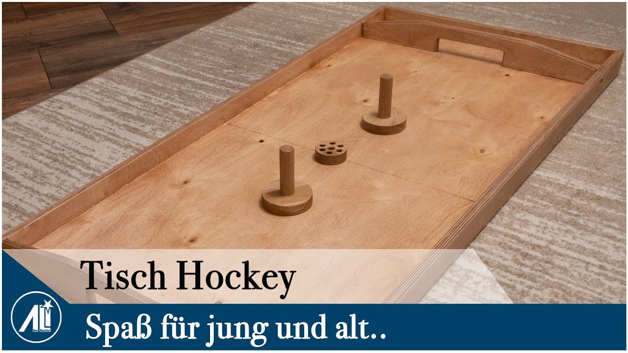 Tisch Hockey selber bauen - Ob jung oder alt, jeder hat Spaß damit.
