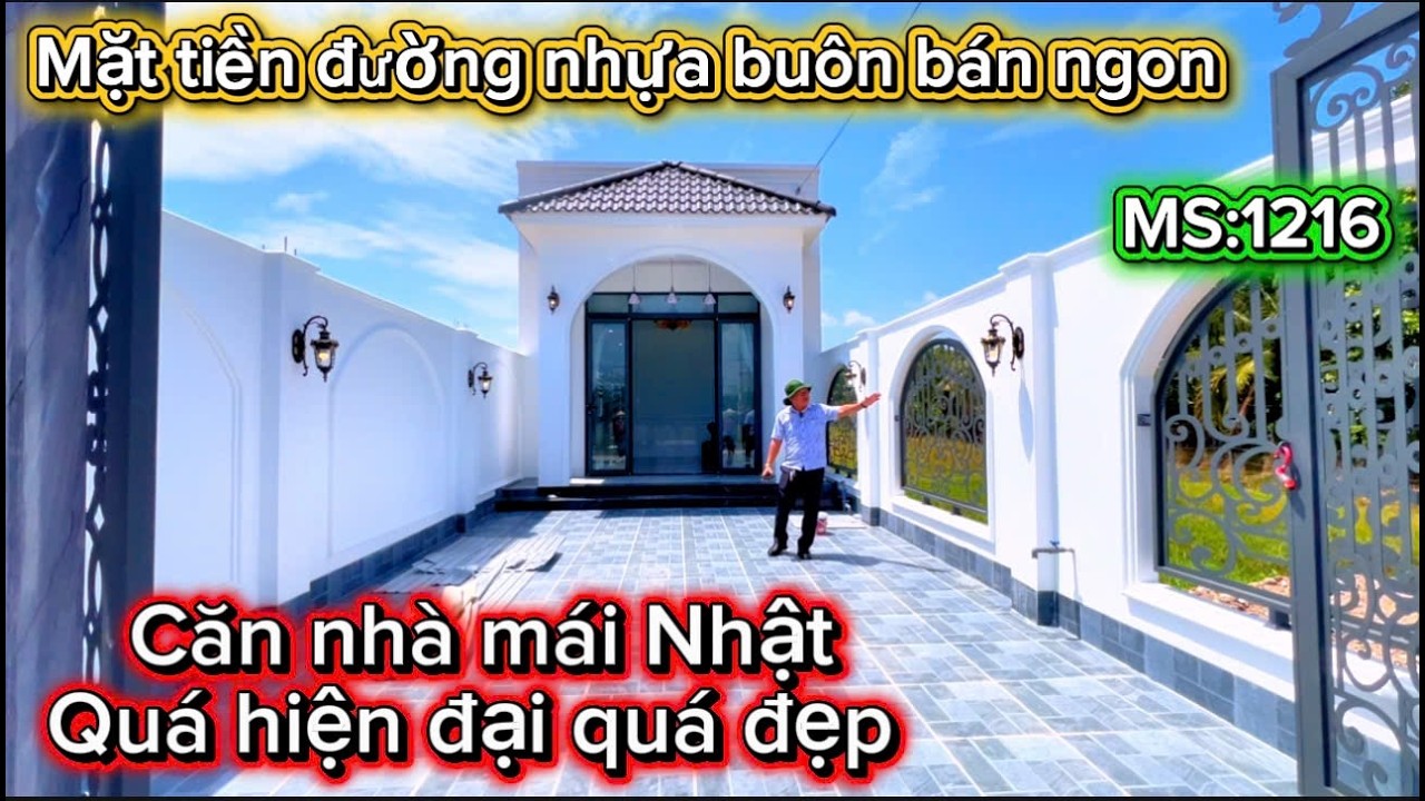 1216:xuất hiện 1 căn nhà mái nhật lại mặt tiền đường nhựa đầu đường thuận buôn bán kinh doanh