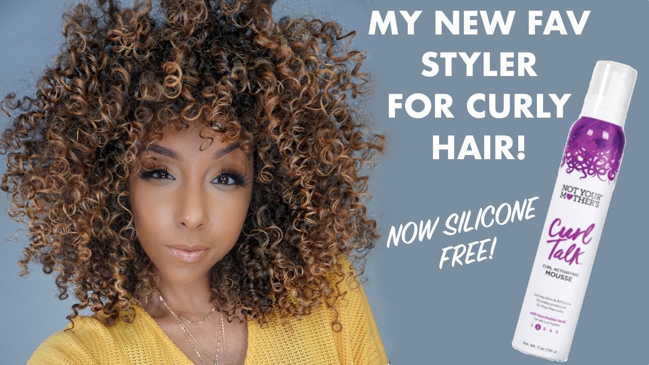 My NEW FAV Styler For Curly Hair! NYM Silicone Free Mousse! | BiancaReneeToday