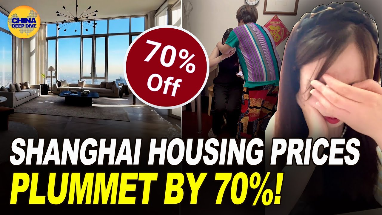 China's property market is collapsing. A Shocking 70% Drop in Shanghai!