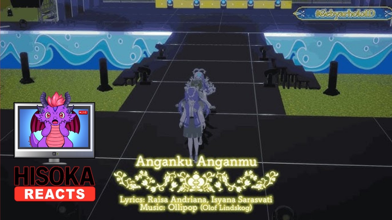 Dragon VTuber Reacts to Anganku Anganmu by Ayunda Risu, Moona Hoshinova, Kobo Kanaeru