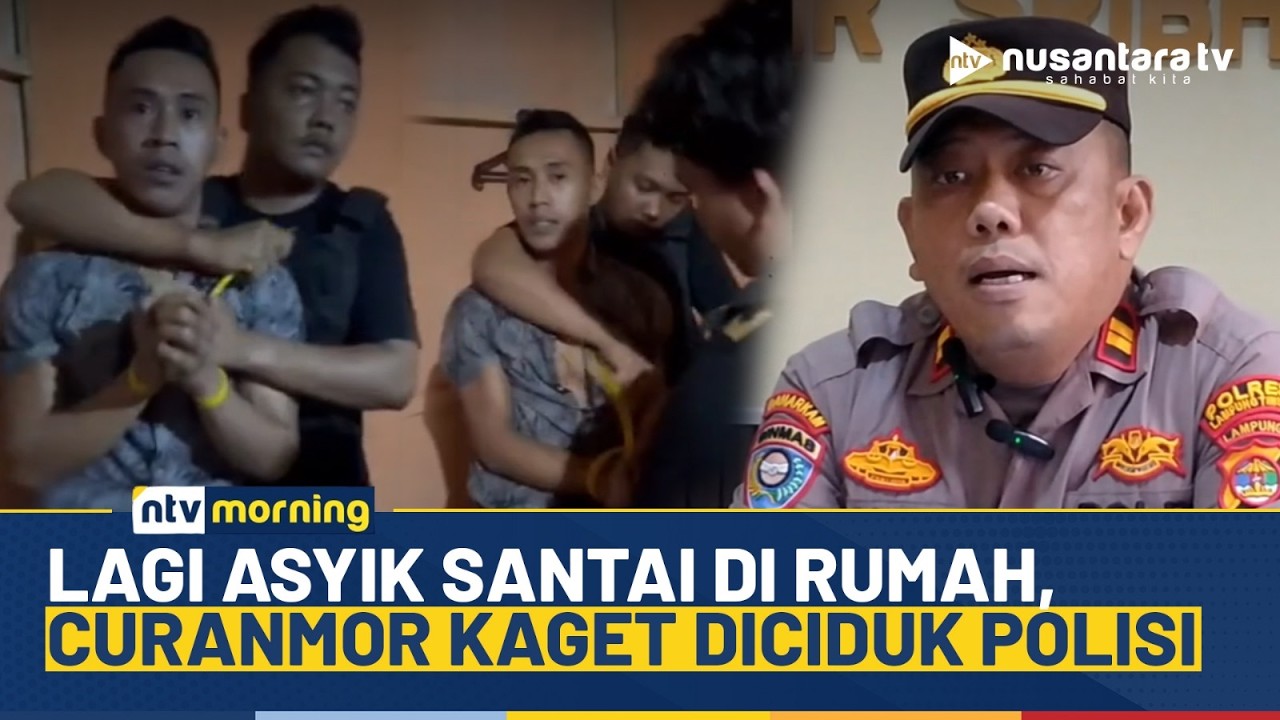 Pelaku Pencurian Motor Kaget Digerebek Polisi saat Santai di Rumah Pakai Sarung | NTV MORNING