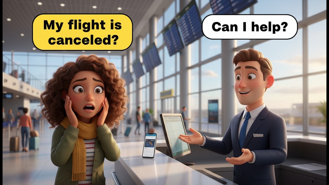 5 Easy English Conversations for Travel in USA | Real Life Dialogues A1 A2