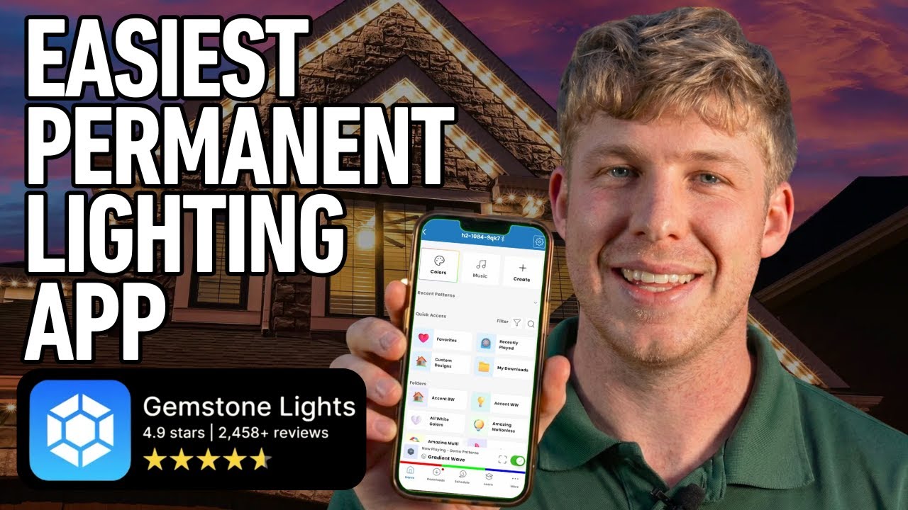 Watch How Easy Is It to Use the Highest Rated Permanent Lighting App from Gemstone Lights
