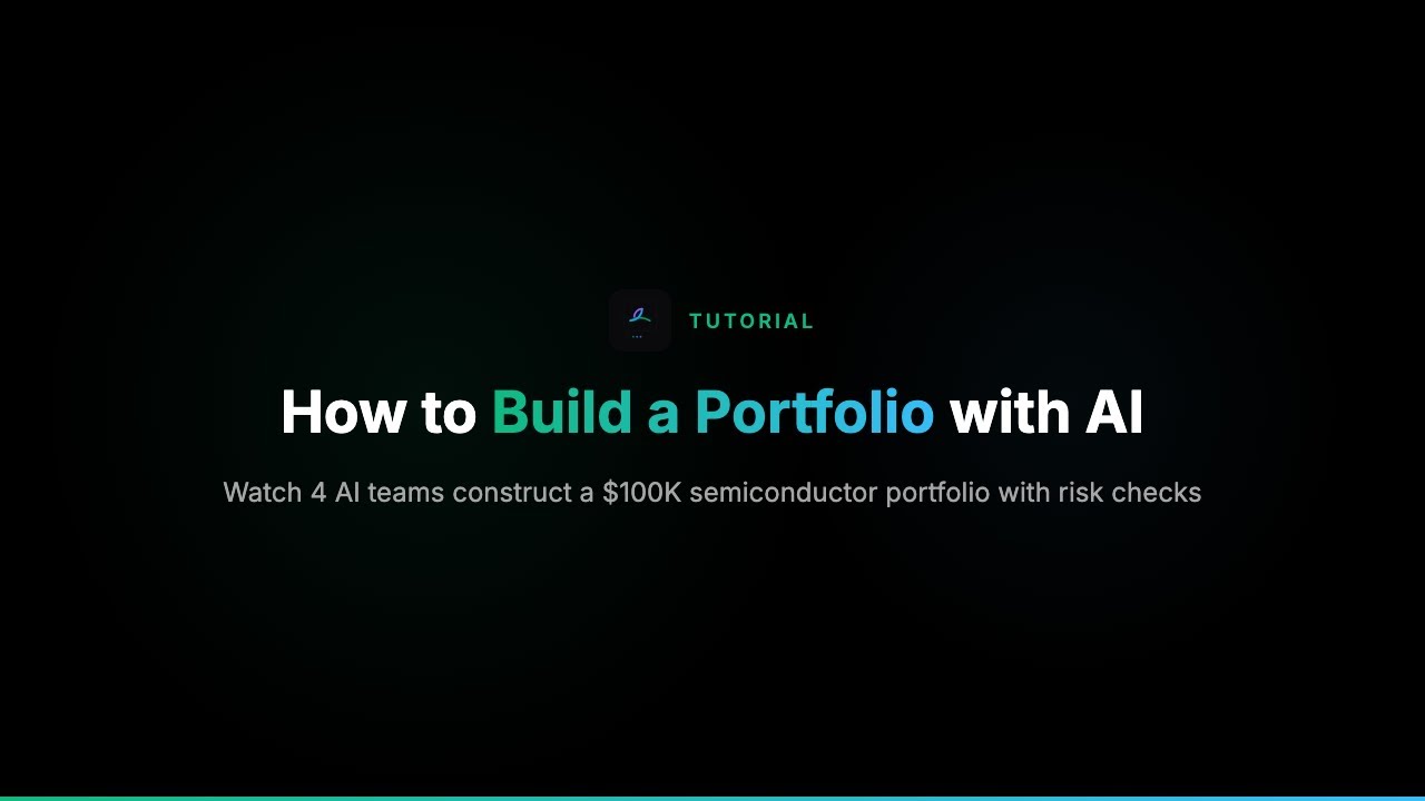 How to Build a Portfolio with AI — $100K Semiconductor/AI
