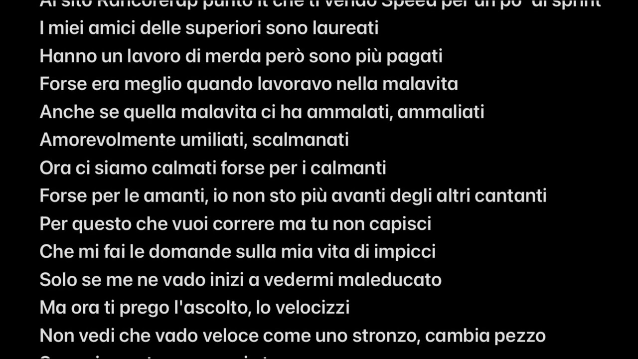 BEEP BEEP Rancore Testo