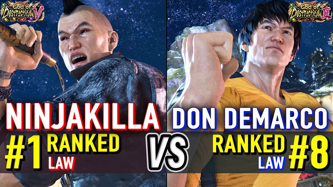 T8 🔥 NINJAKILLA (#1 Ranked Law) vs DON DEMARCO (#8 Ranked Law) 🔥 Tekken 8 High Level Gameplay