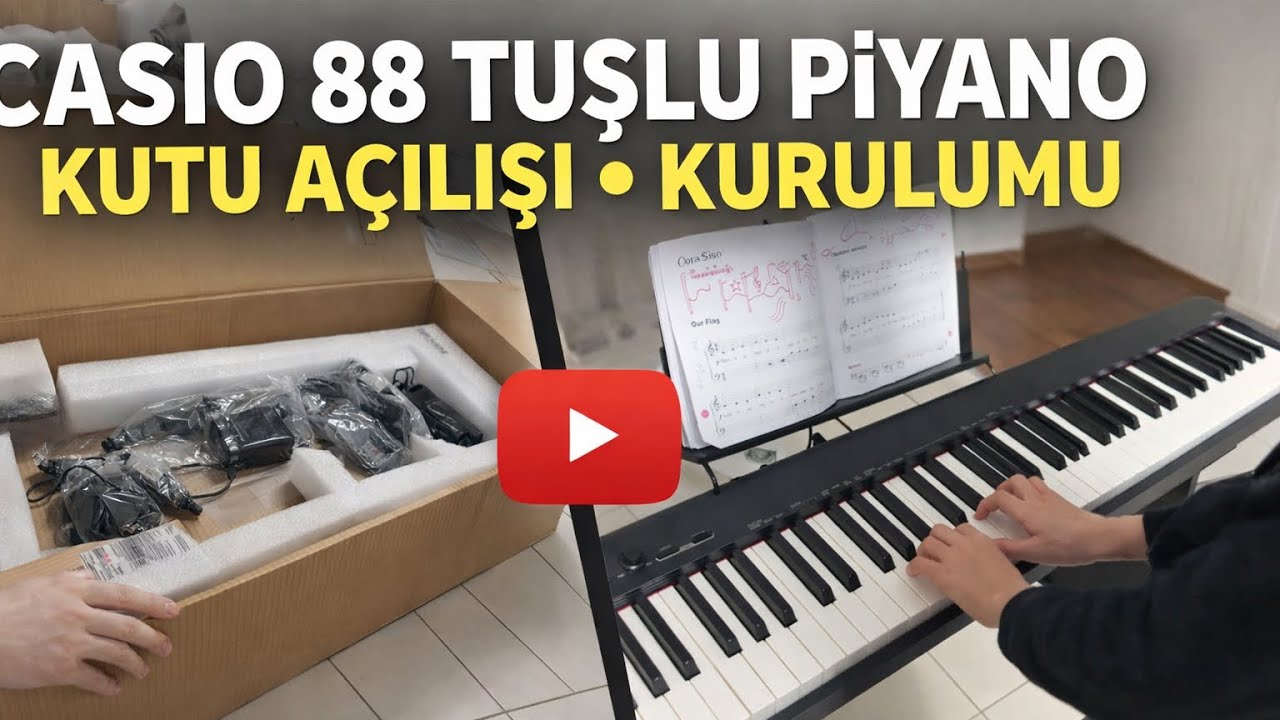 Casio CDP S110BK 88 Tuşlu Piyano Test Ettik (Testing)
