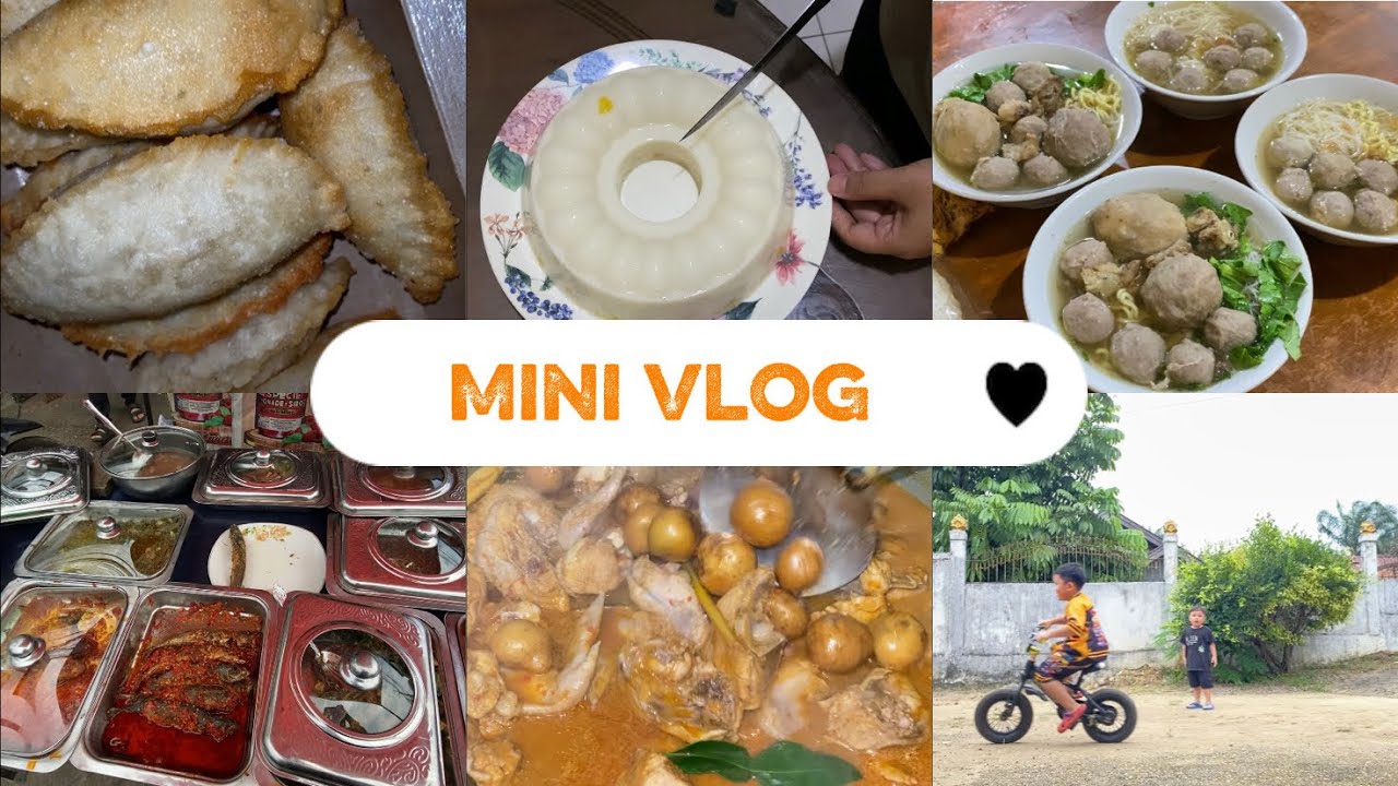 #minivlog perdana buat pudding nangka | abang belajar sepeda roda dua 🚲🍮✨🥰