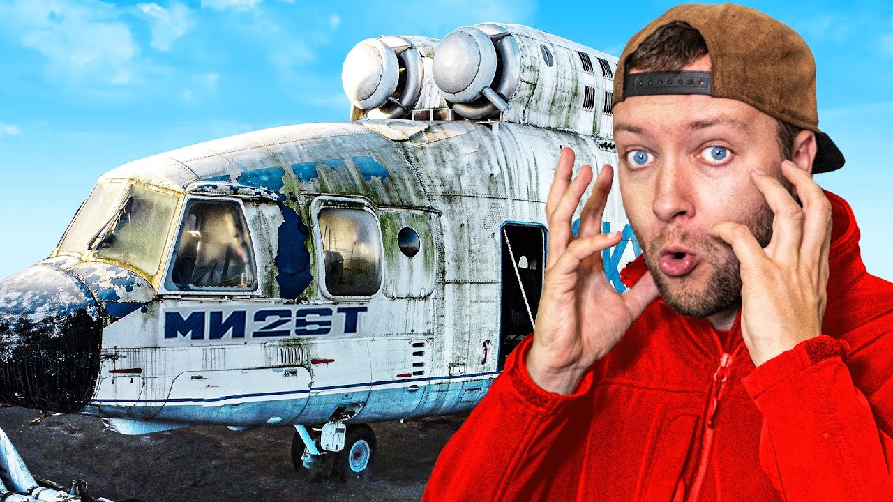 Ik vond oude Verlaten RUSSISCHE LEGER Helikopters
