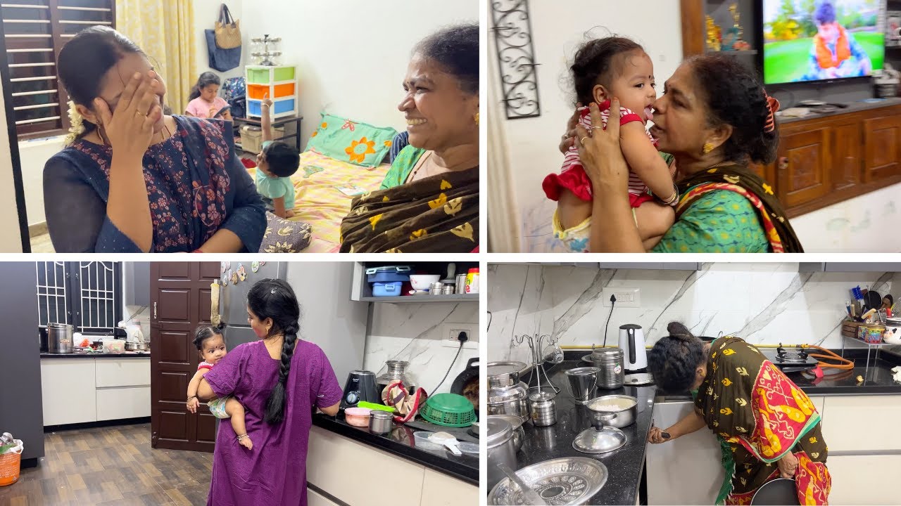 👯‍♀️Surprise Visit From Anusha's Twin Sister👩 - Amma Made Aachi's ❤️ Idli Upma