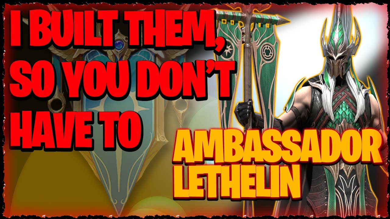 AMBASSADOR LETHELIN | I Built Them, So You Don't Have To | RAID: Shadow Legends