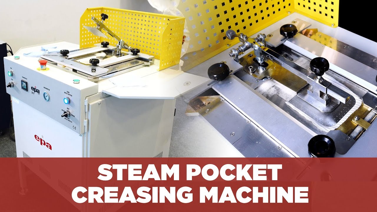 Steam Pocket Creasing Machine |  Pneumatic Pocket Creasing | EPA 207