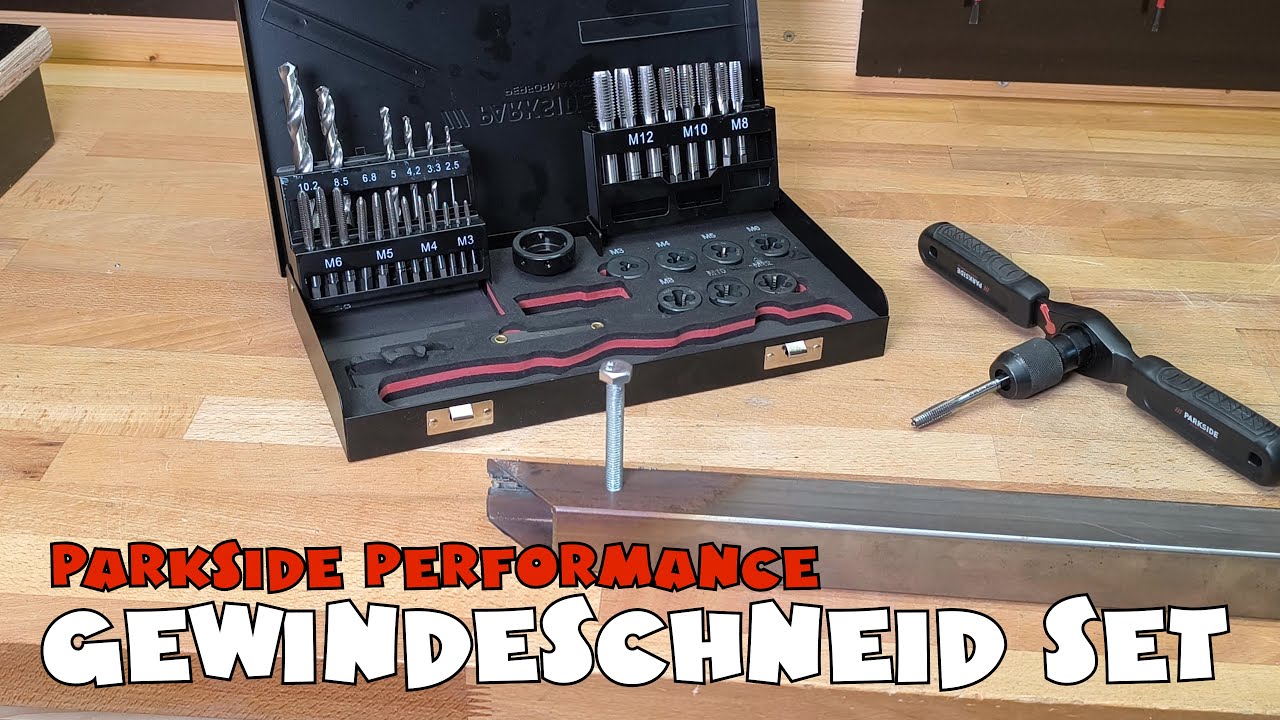 PARKSIDE PERFORMANCE® Gewindebohrer-/Schneideisen-Set, inkl. Aufbewahrungsbox