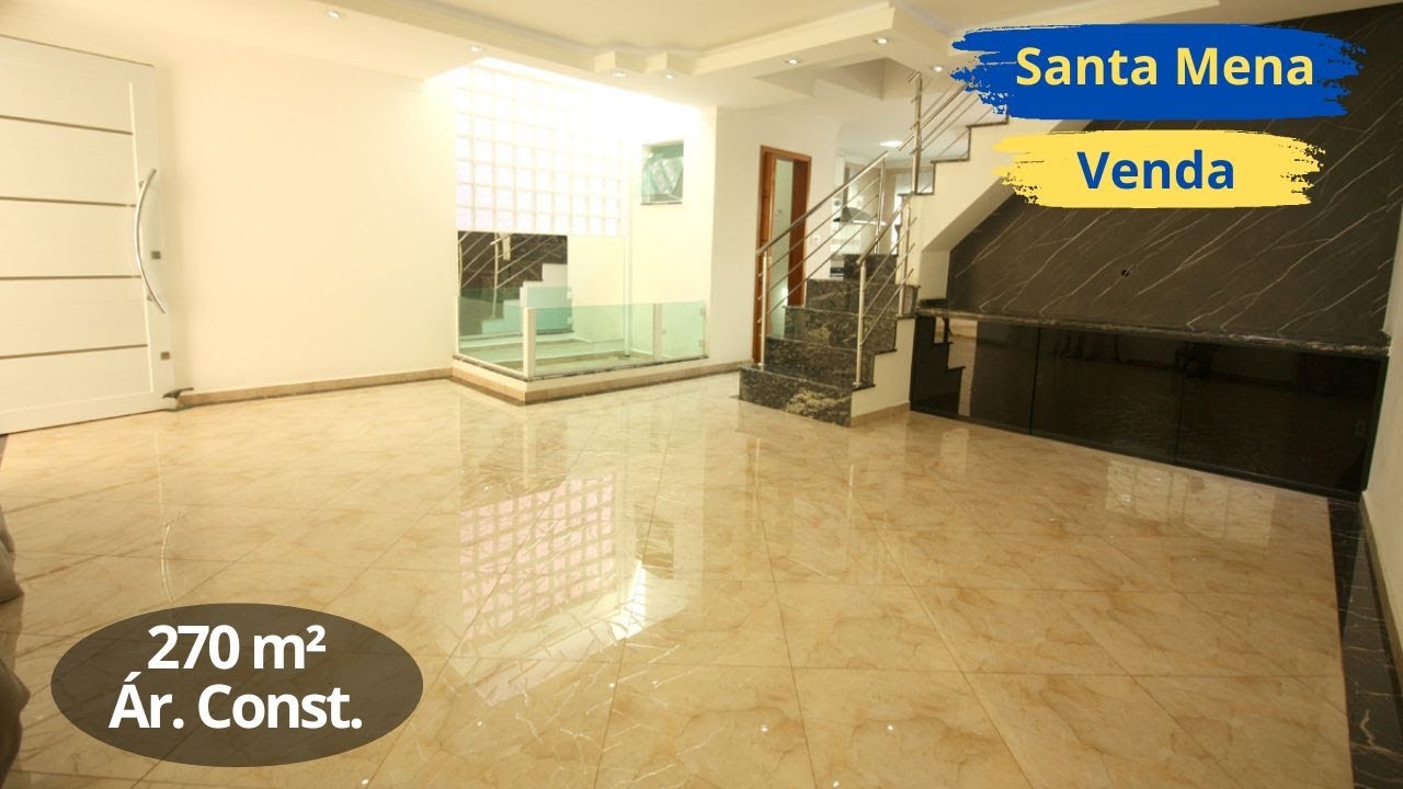Belíssimo Sobrado a Venda Jardim Santa Mena 270m² a venda Guarulhos por R$1.198.000,00