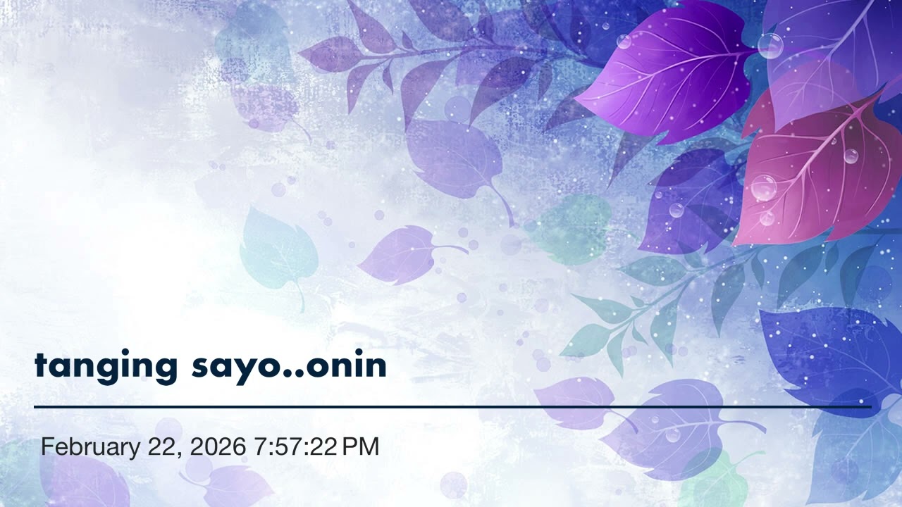 tanging sayo..onin