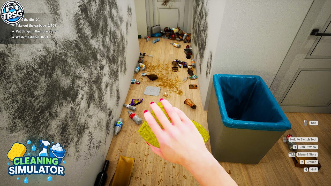Cleaning Simulator - First Look - Sweep, Scrub and Polish Dirty Houses!