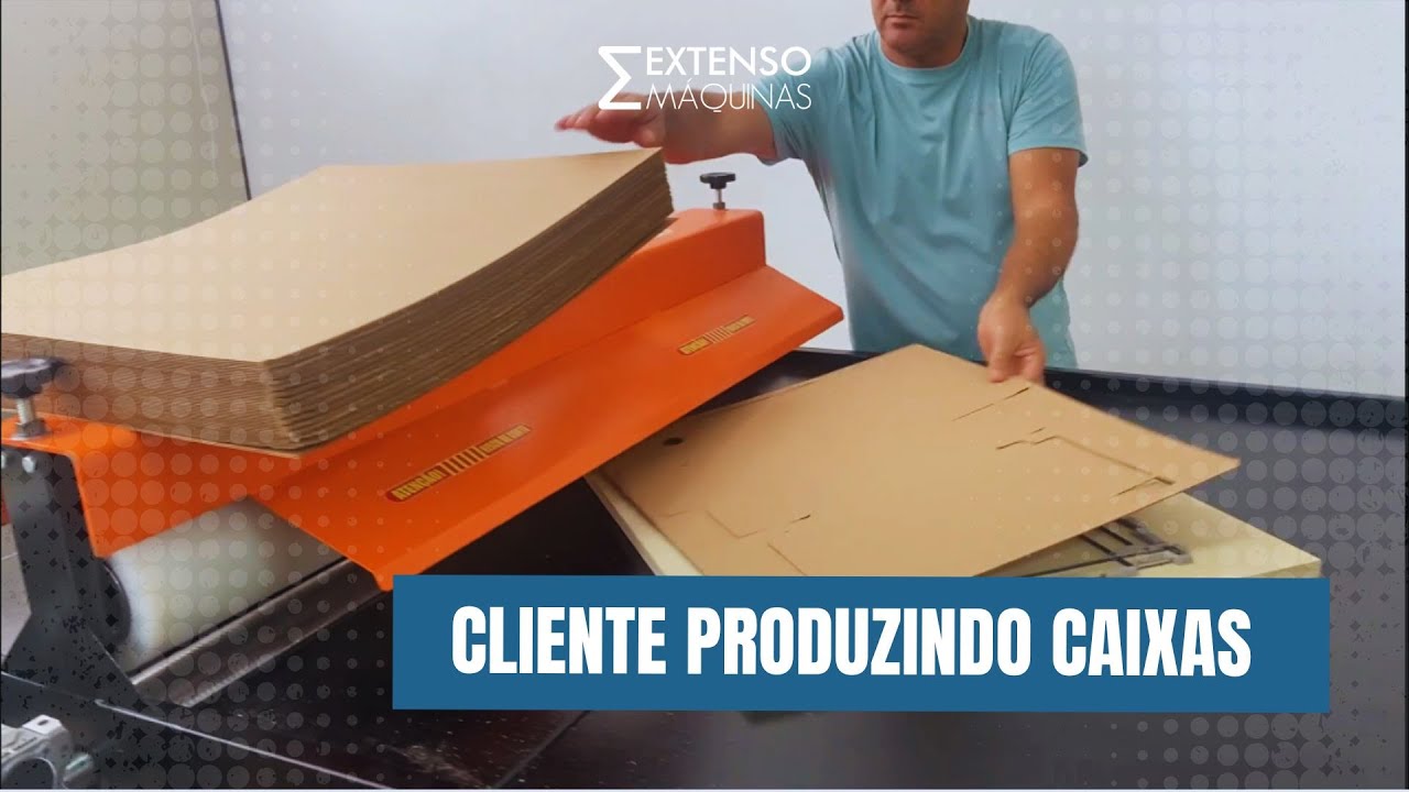 Máquina de Corte e Vinco Automática para Embalagens e caixas de papelão - Extenso Máquinas.