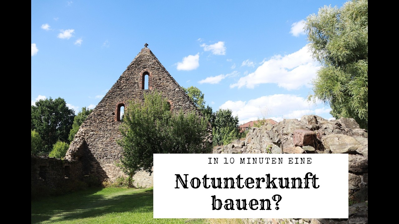 Kloster Altzella und die primitivste Notunterkunft die du ab jetzt kennst!