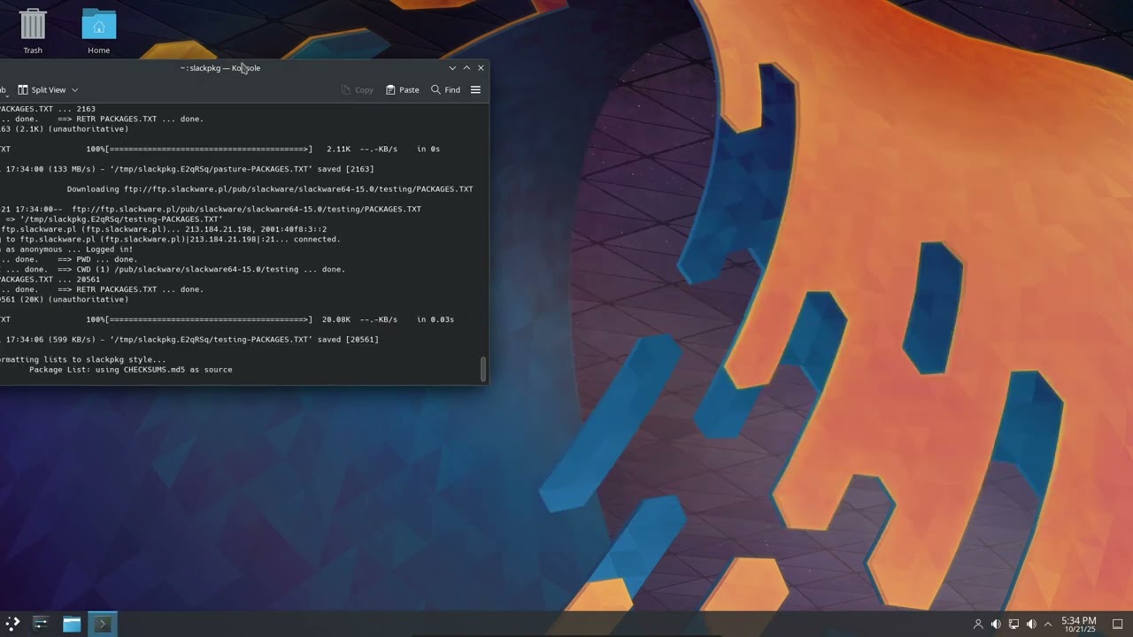 Slackware current 20251020 full at a glance