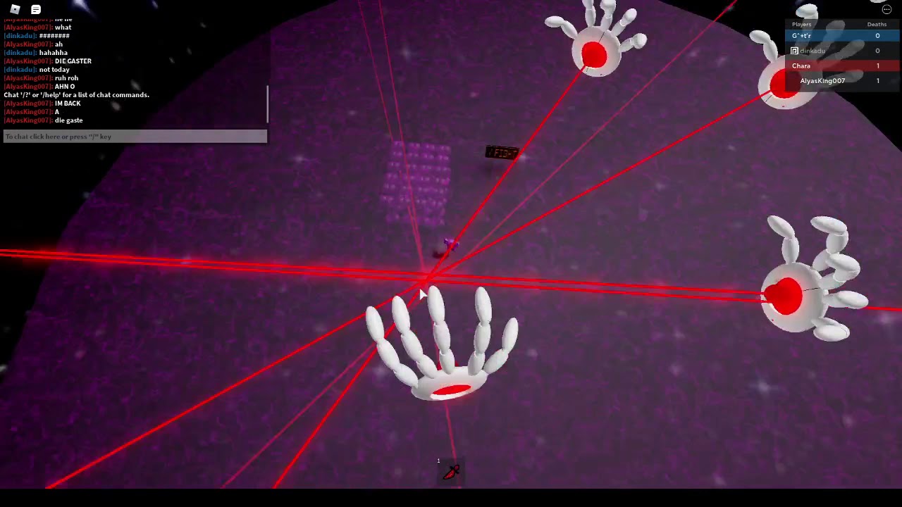 KILLING A GASTER...... (gamepass character) ON SANS VS CHARA