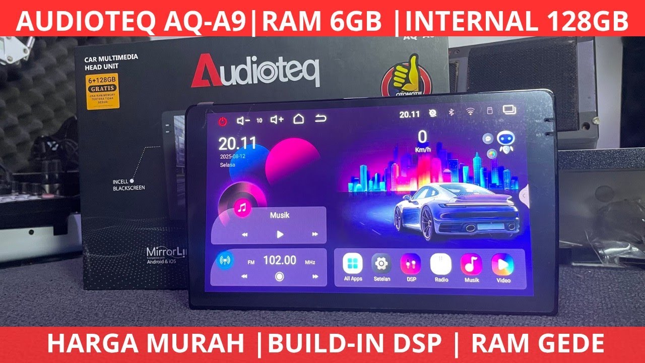 REVIEW HEADUNIT ANDROID AUDIOTEQ AQ-A9 6/128 | REKOMENDASI HEADUNIT ANDROID 