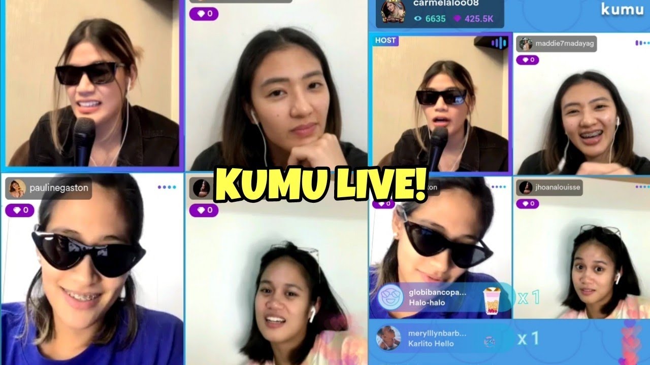 CARMELA TUNAY, MADDIE MADAYAG, PAULINE GASTON AND JHOANNA MARAGUINOT KUMU LIVE