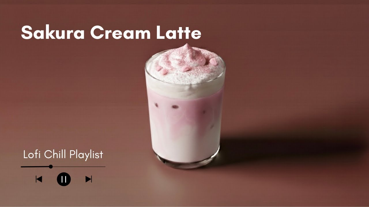 Sakura Cream Latte｜Relaxing Cafe Music ｜Work / Study BGM