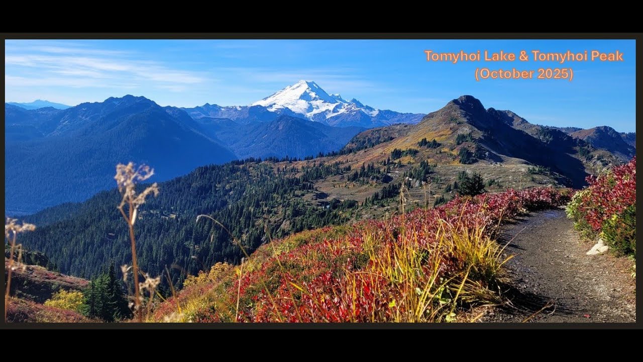 Fall Glory on Tomyhoi Peak and Tomyhoi Lake (Mt. Baker)