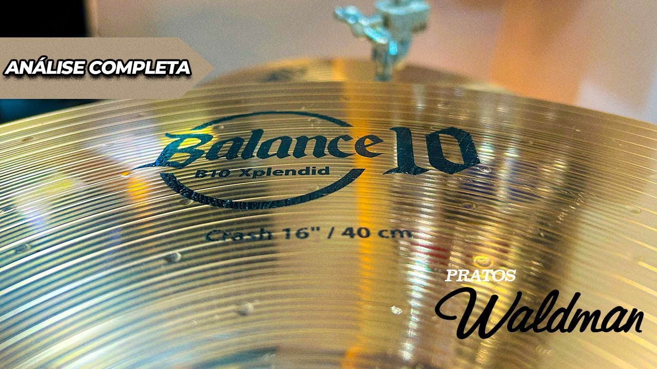 Pratos Waldman BALANCE 10 • Pratos de bateria BARATOS com som PROFISSIONAL