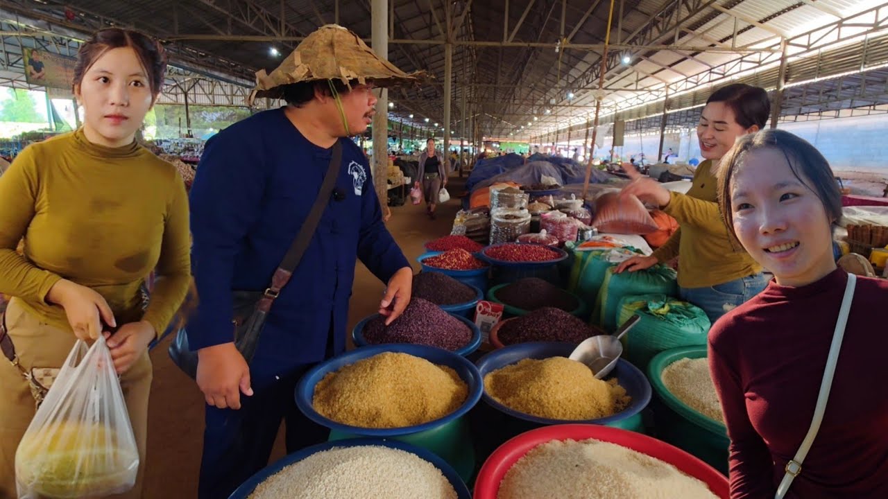 #เที่ยวลาว วันนี้เดินทางกลับจากลาวเหนือแล้ว แวะปากชัน แวะตลาดทุ่งนามี และตลาดน้ำดิ๊ก #สปปลาว #สาวลาว