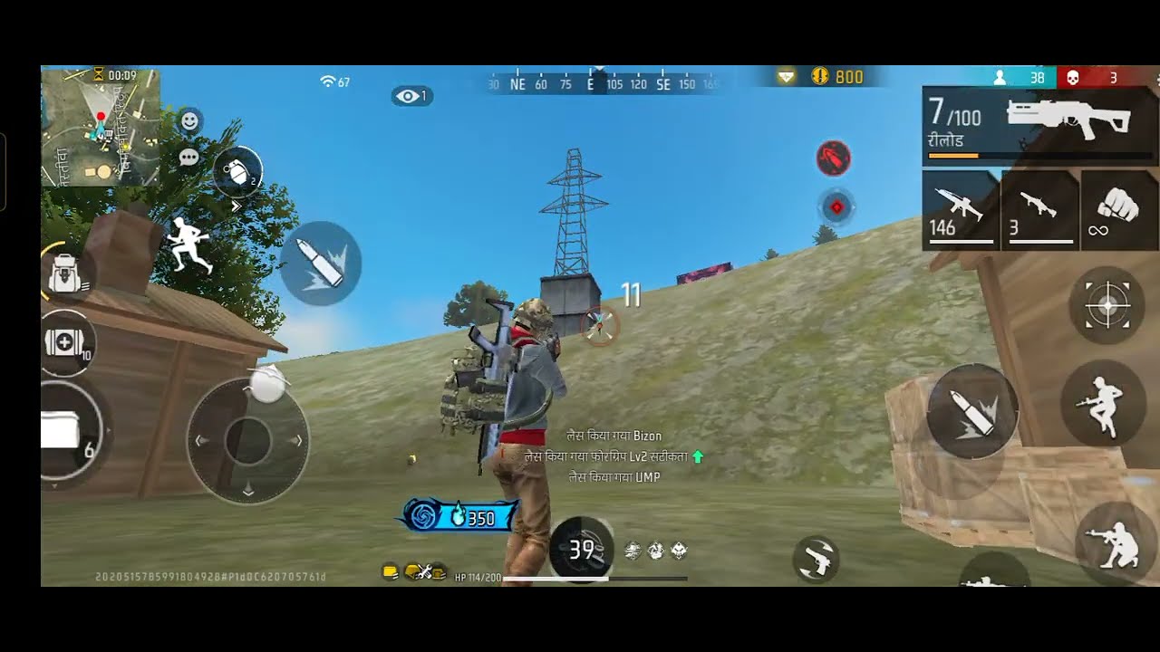 free fire 🔥 noob vs pro battle royale 48 kill 😱 ke sath gameplay video 