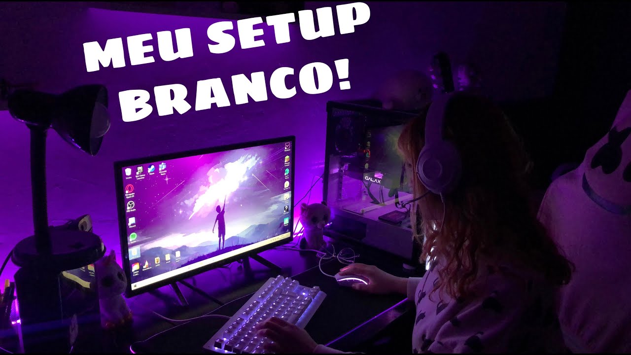 MEU SETUP GAMER BRANCO 2021!- Mah Godoy