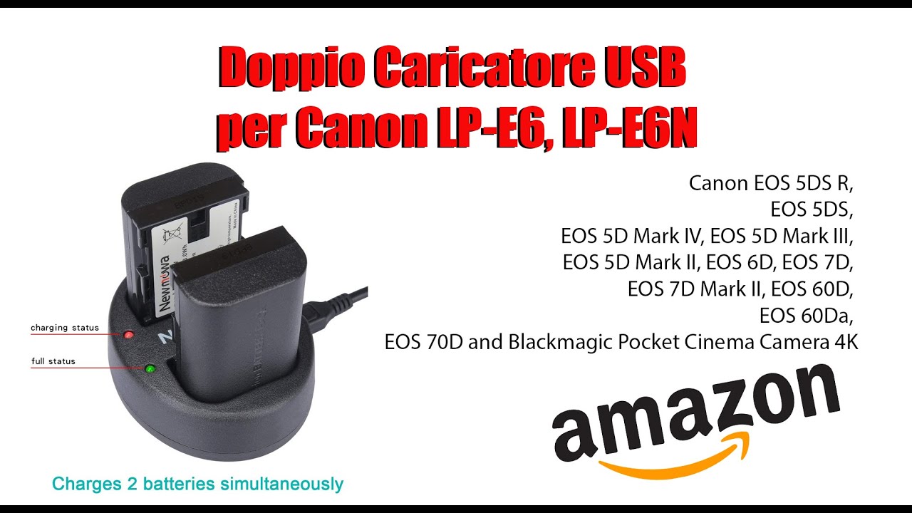 Recensioni veloci!!! #115 (Doppio Caricatore USB per Canon LP-E6, LP-E6N)