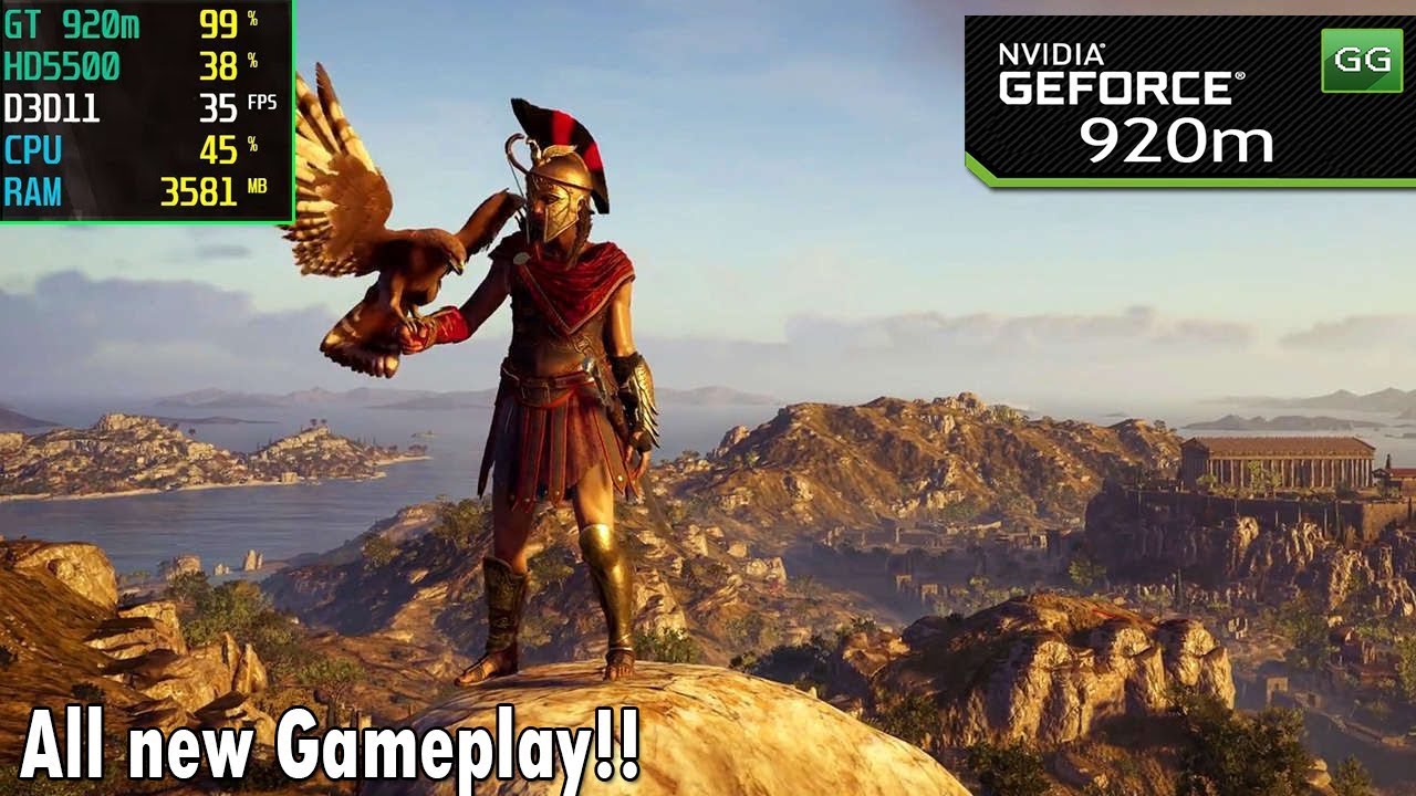 Assassin's Creed Odyssey on Nvidia 920m | 920mx + Core i5 | 2018 Benchmark Test
