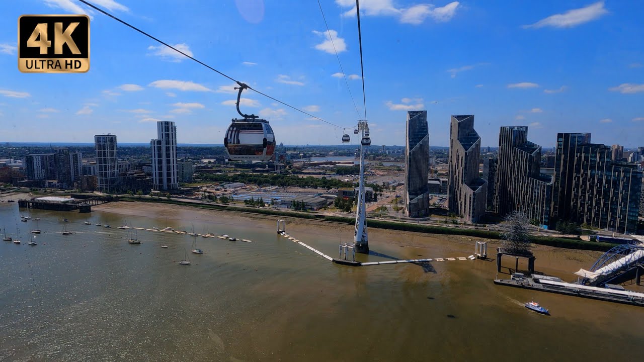 London Cable Car (Dangleway), London, UK GoPro 4K