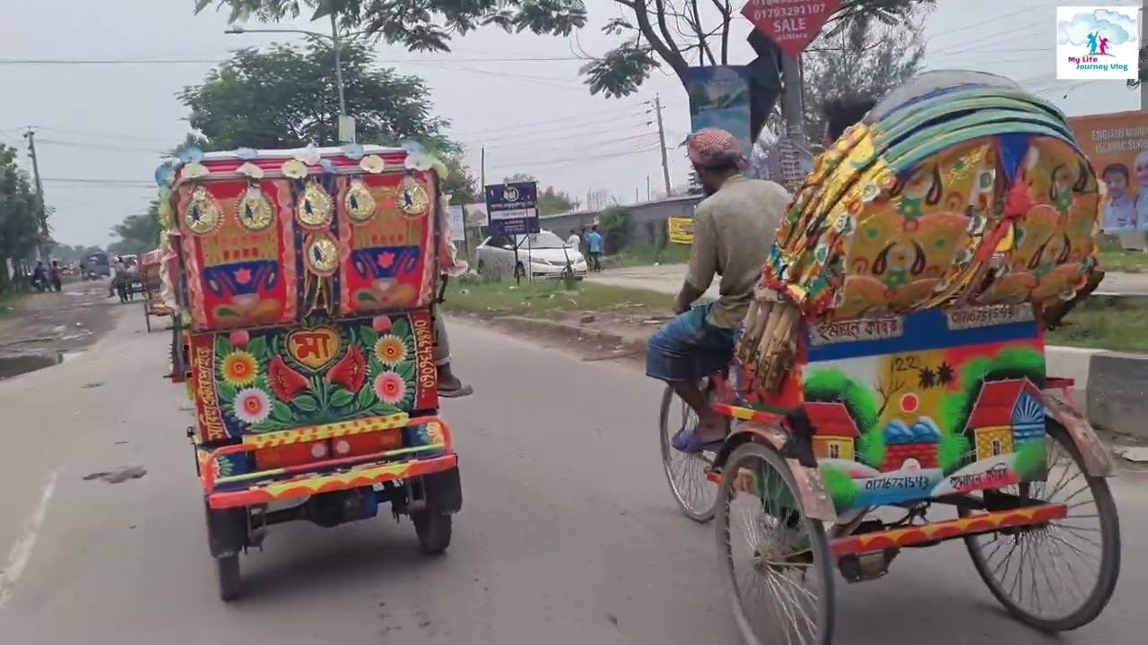 Traveling to Diabari on Bike Ride | Bike ride Under Metro Rail | Diabari