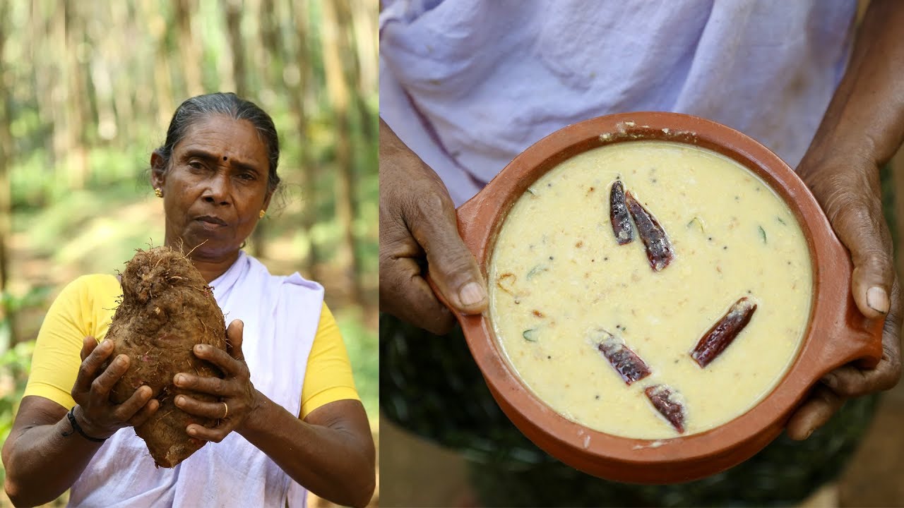 കാച്ചിൽ കൊണ്ട് ഒരു കിടിലൻ ഒഴിച്ചുകറി  | Traditional Recipe | Kachil Curry