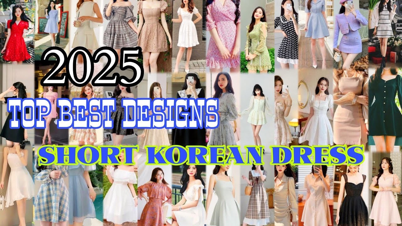 Korean Short Dress Designs | new  Short Dress For Girls