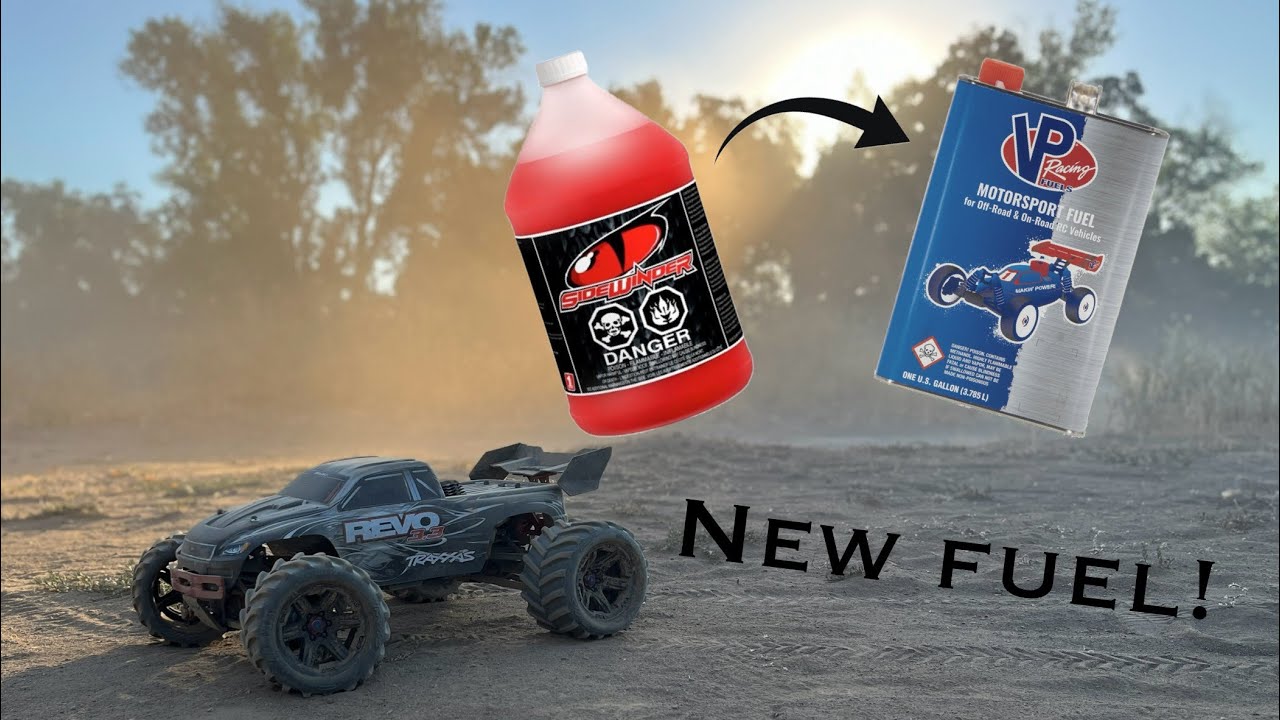 Can YOU tell the difference? Switching fuels on my Nitro Revo 3.3! #rccar #nitrorc