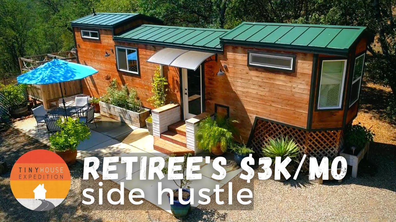Retiree Earns $3k A Month w/Darling Gooseneck Tiny House Airbnb​