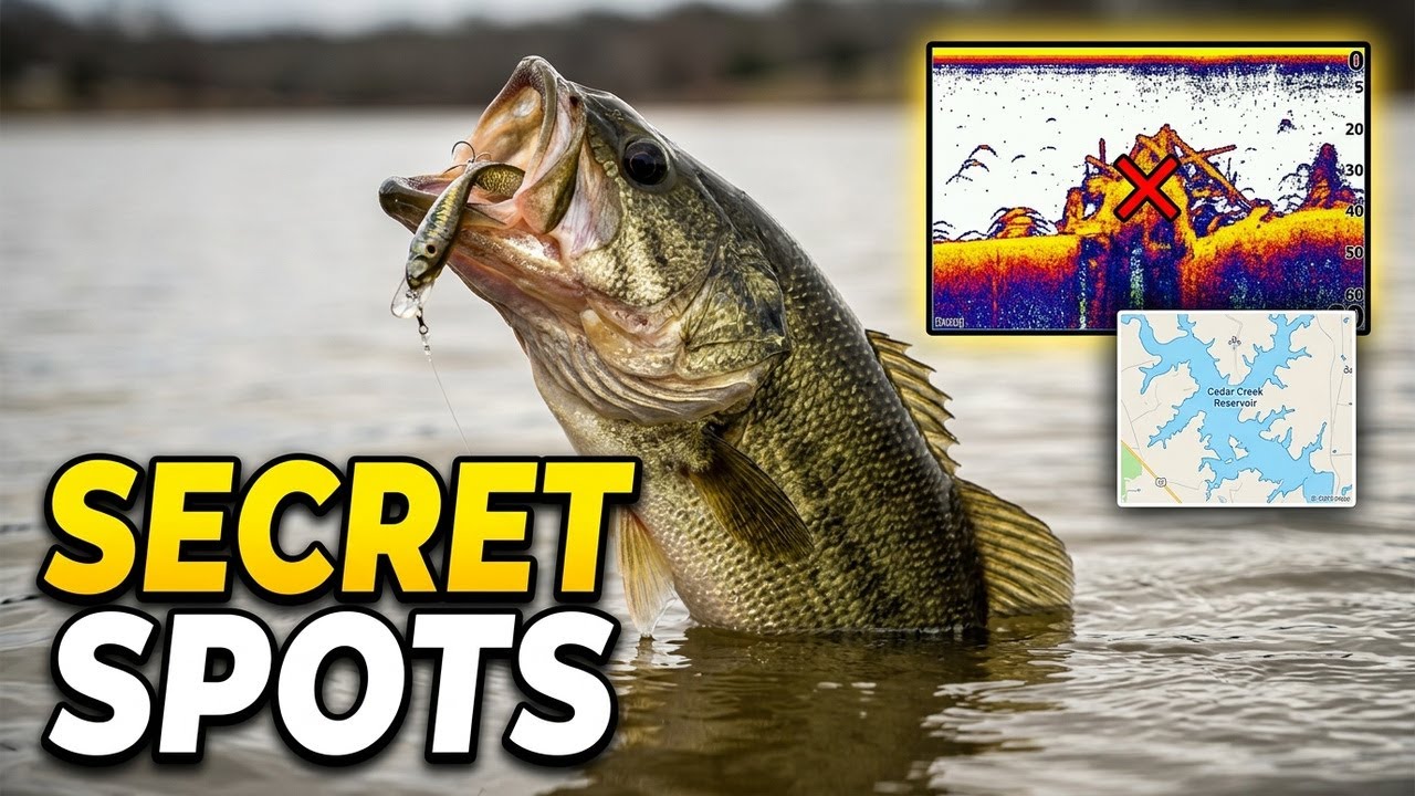 CedarCreek-TX- Key Spots | Offshore Structure, Rock and Debris Breakdown