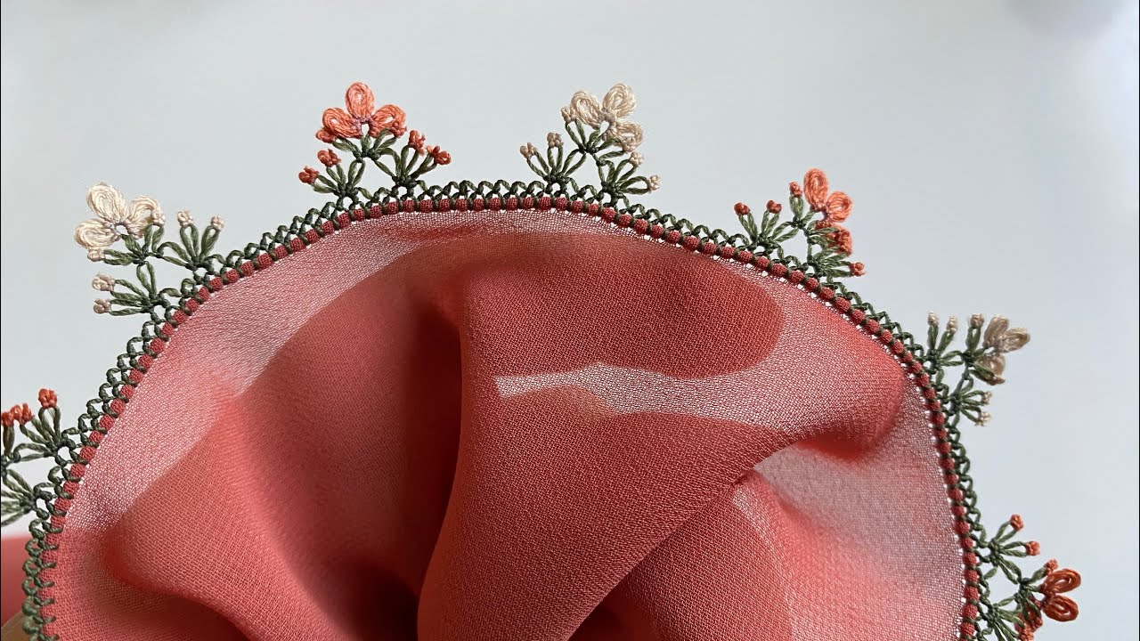 16 /SOĞAN KABUĞU RENK TASARIMI VİRAL EN GÖSTERİŞLİ TREND İĞNE OYASI MODELI 2024/NEEDLE LACE KNITTING