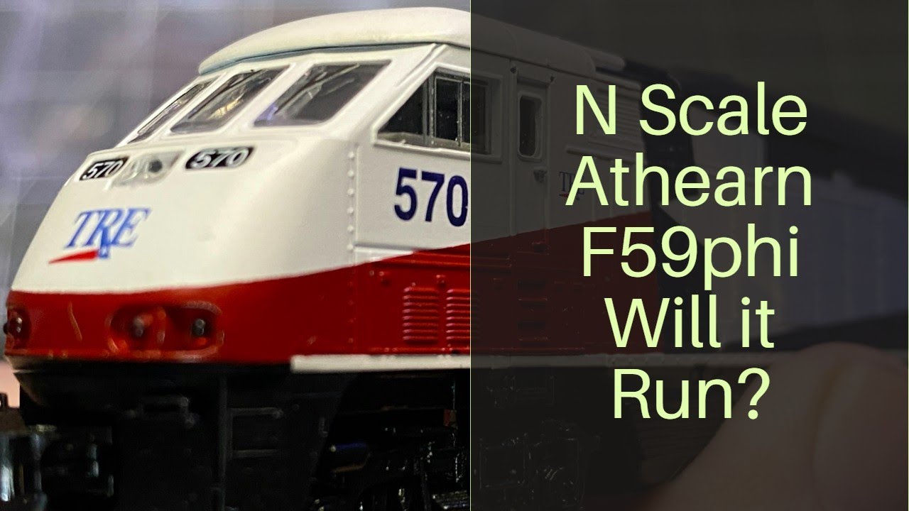Will it Run? N Scale Athearn F59phi in TRE colors. Trains with Shane Ep. 109