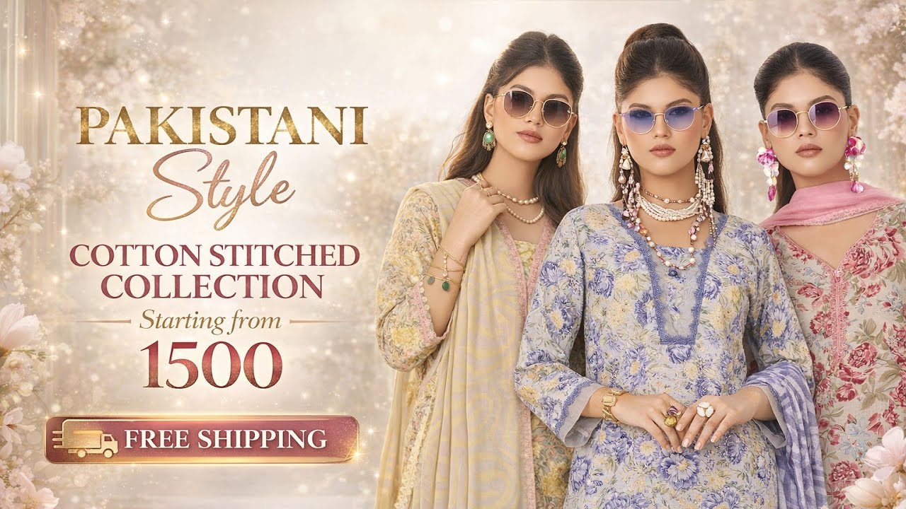 PAKISTANI STYLE COTTON STITCHED COLLECTION 🤩|| 9990677820|| Free shipping
