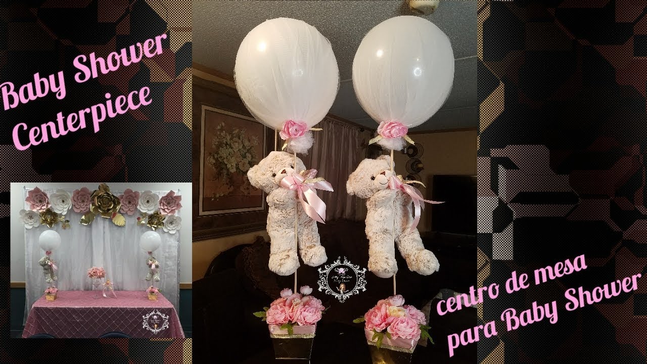 Centro de mesa para Baby shower