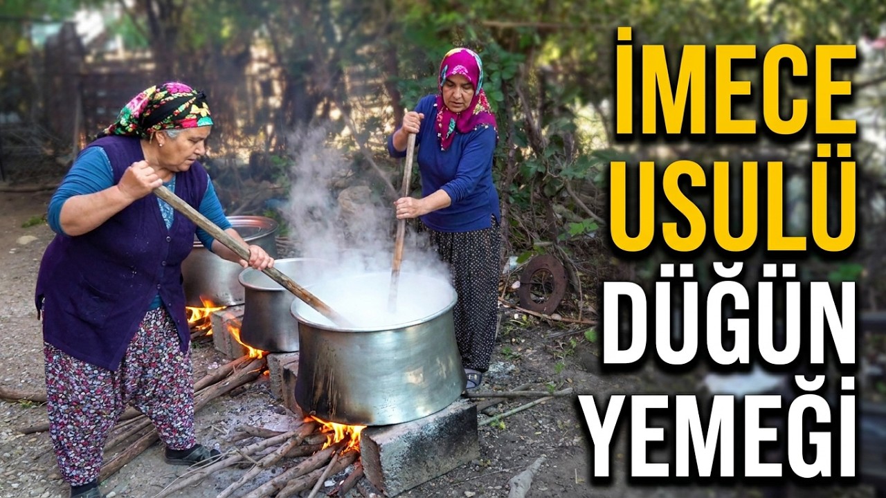 Para Pul İstemiyoruz Yeterki Düğünümüze Katılsınlar | İmece Usulü Köy Düğün Yemekleri