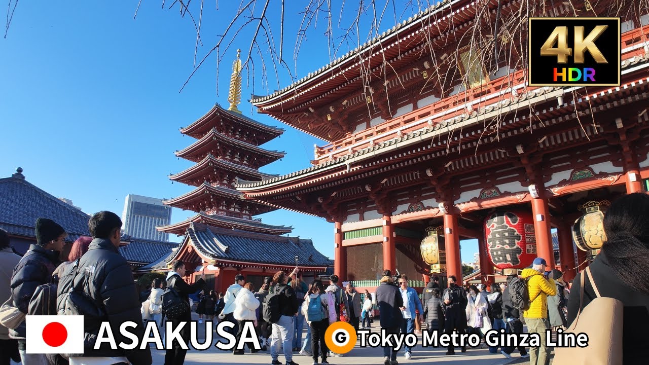 【Tokyo 4k Walk】 Asakusa Walking Tour 2026 Winter JAPAN 【Vlog POV】