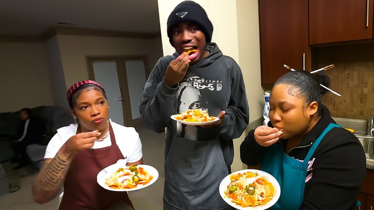 EMANN X FAMOUS OCEAN X KUNG FU COOK NACHOS TOGETHER !!!
