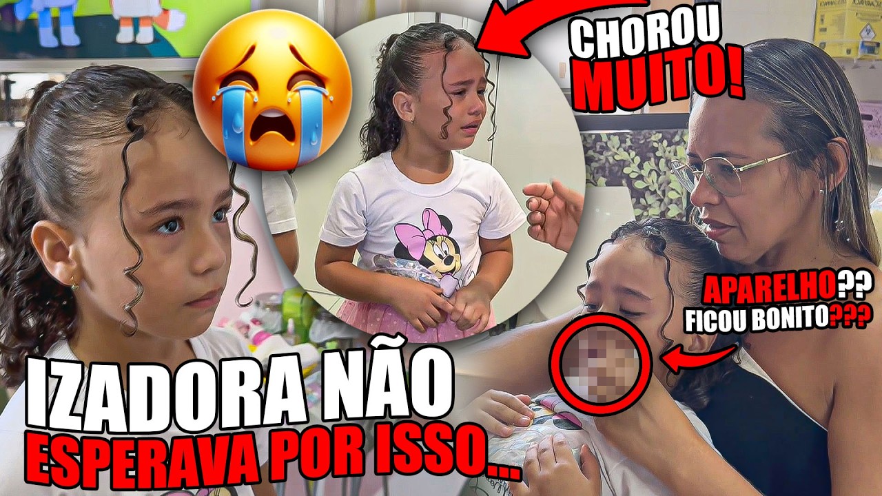 A SAGA PRA COLOCAR APARELHO NO DENTE DA IZADORA *ningu&eacute;m nunca deu trabalho assim 